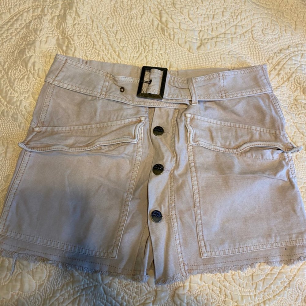 FREE PEOPLE Tan Mini Skirt